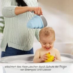 Reer Haarwaschbecher MyHappyBath Cup - Blau Grau -Baby Artikel reer haarwaschbecher myhappybath cup blau grau 76082 d2