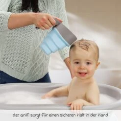 Reer Haarwaschbecher MyHappyBath Cup - Blau Grau -Baby Artikel reer haarwaschbecher myhappybath cup blau grau 76082 d6