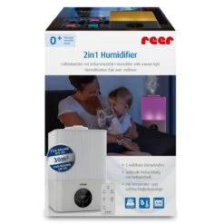 Reer Luftbefeuchter 2in1 Humidfier Mit Nachtlicht -Baby Artikel reer luftbefeuchter 2in1 humidfier 94060 d10