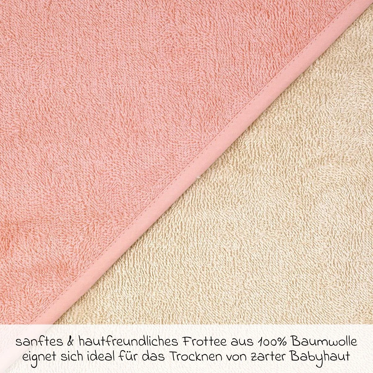 Kapuzenbadetuch 100 x 100 cm - Greige Erika Kapuzenbadetuch 100 X 100 Cm - Greige Erika -Baby Artikel worner kapuzenbadetuch 100 x 100 cm greige erika 082388 d1