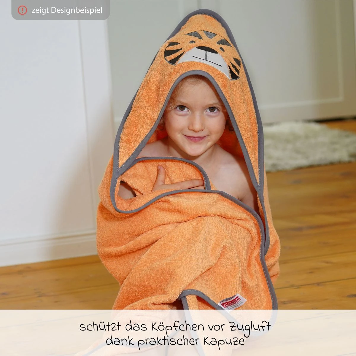 Kapuzenbadetuch 100 x 100 cm - Greige Erika Kapuzenbadetuch 100 X 100 Cm - Greige Erika -Baby Artikel worner kapuzenbadetuch 100 x 100 cm greige erika 082388 d2