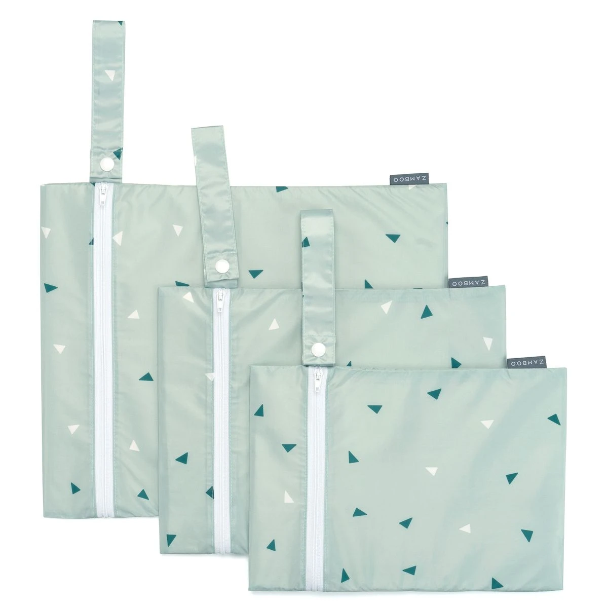Nasstasche / Windeltasche 3er Pack - Triangel - Mintgrün Nasstasche / Windeltasche 3er Pack - Triangel - Mintgrün -Baby Artikel zamboo nasstasche windeltasche 3er pack triangel mintgrun 51181 75518 d0