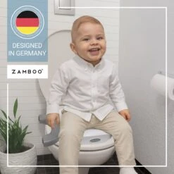 Reisetöpfchen / Faltbarer Toilettensitz Inkl. Aufbewahrungstasche - Weiß Grau -Baby Artikel zamboo reisetopfchen faltbarer toilettensitz inkl aufbewahrungstasche weiss grau 10000970 d9